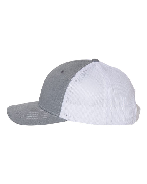 112 Youth Hats Heather Grey White