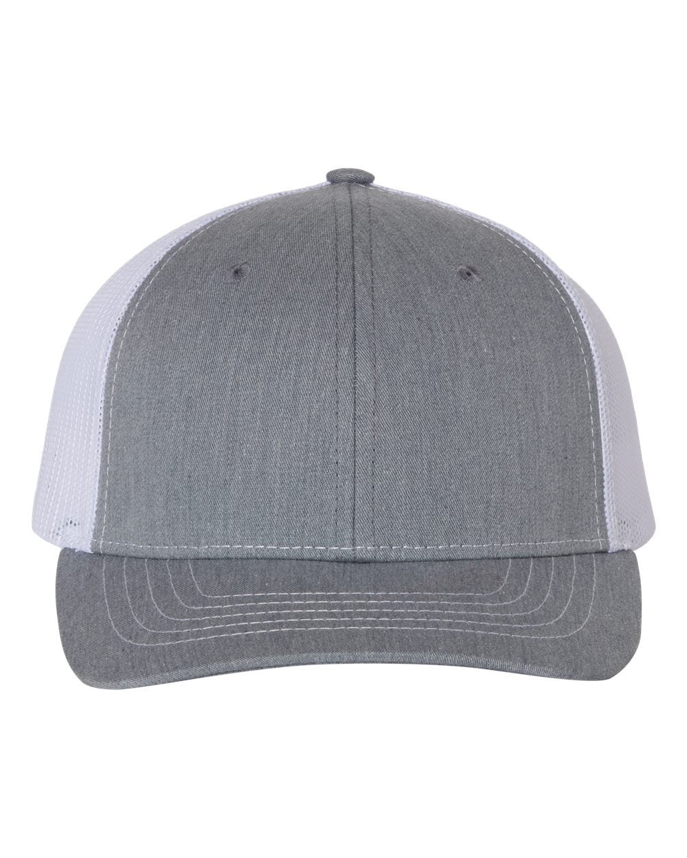 112 Youth Hats Heather Grey White