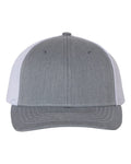 112 Youth Hats Heather Grey White